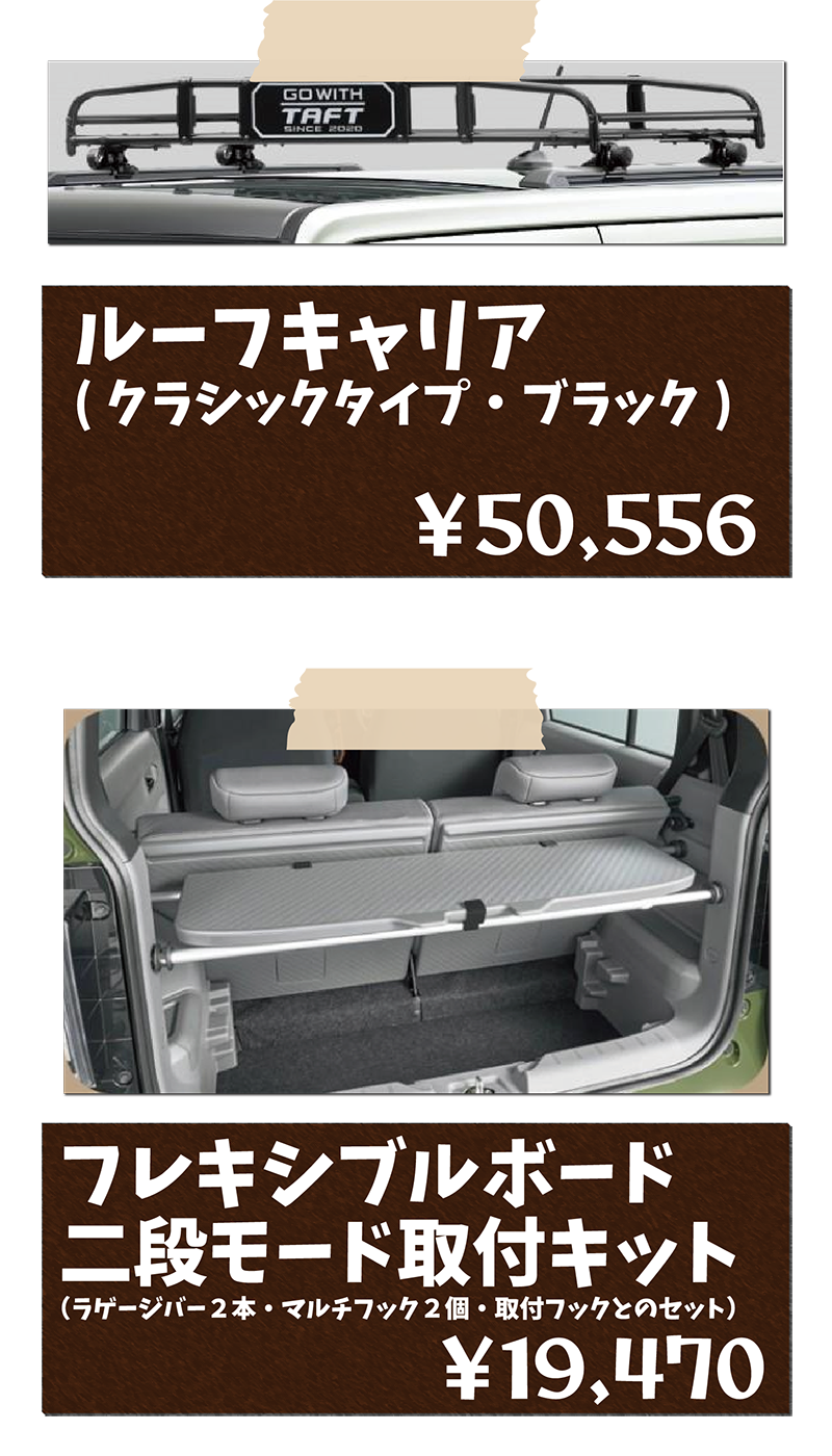 タフト用品一覧